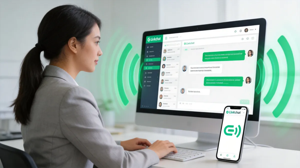 LinkChat在线客服软件界面