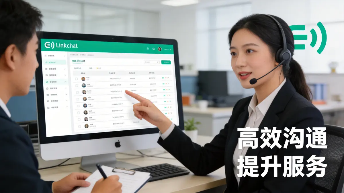 LinkChat客服对话窗口展示